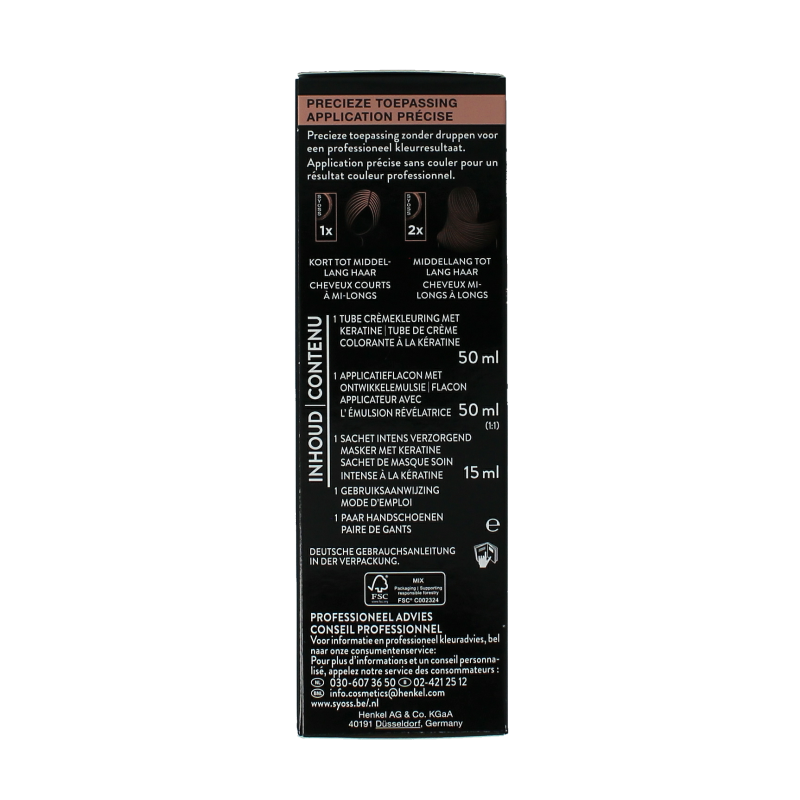 Syoss Color baseline 1-1 black - Afbeelding 2