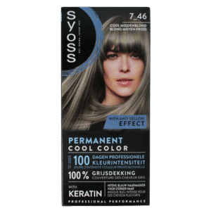 Syoss Permanent cool color 7-46 middenblond