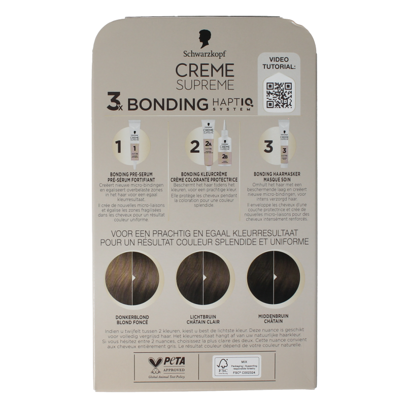 Schwarzkopf Creme supreme 6-16 licht bruin - Afbeelding 4