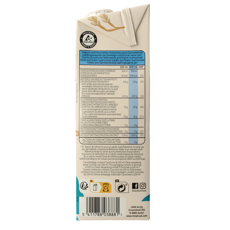 Lima Rice drink original bio - Afbeelding 4