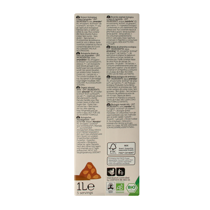 Lima Amandel drink suikervrij bio - Afbeelding 3
