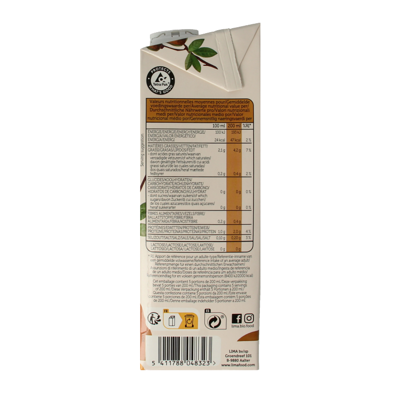 Lima Amandel drink suikervrij bio - Afbeelding 4