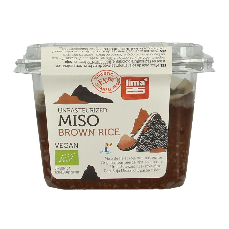 Lima Brown rice miso ongepasteuriseerd bio