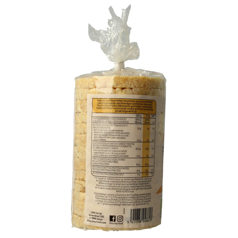 Lima Wafels kikkererwt proteine bio - Afbeelding 2