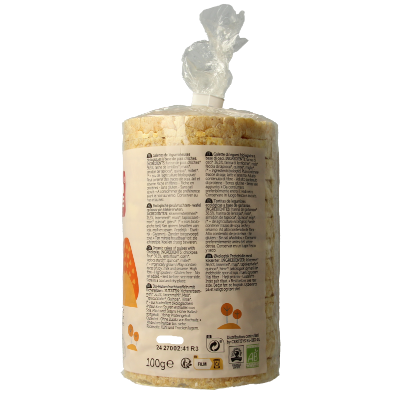 Lima Wafels kikkererwt proteine bio - Afbeelding 3