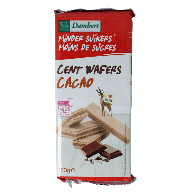 Damhert Centwafers chocolade low carb