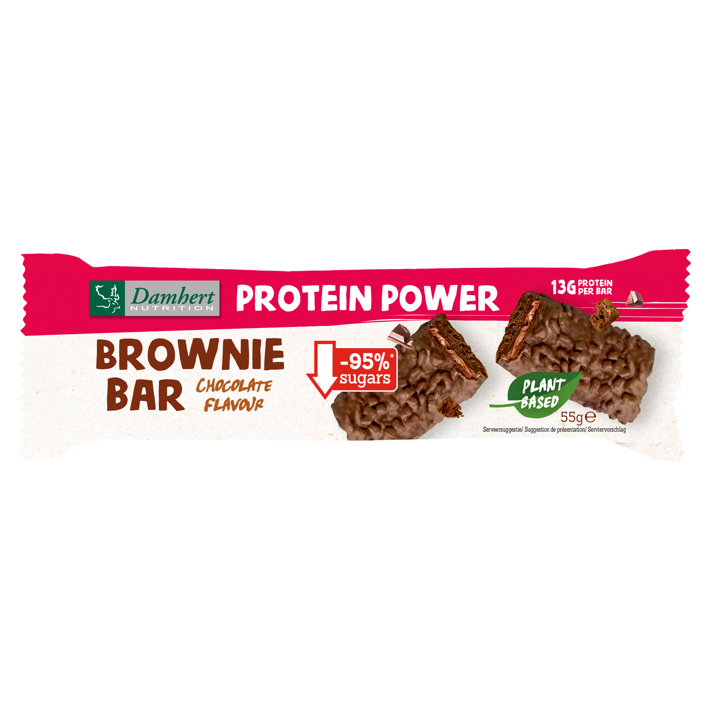Damhert Protein brownie bar glutenvrij