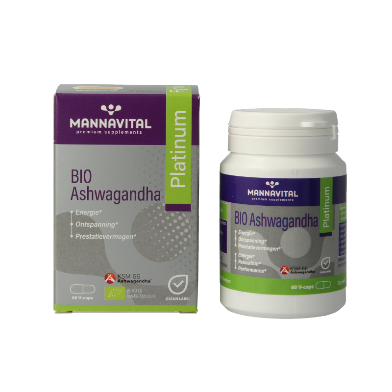 Mannavital Ashwagandha platinum bio - Afbeelding 2