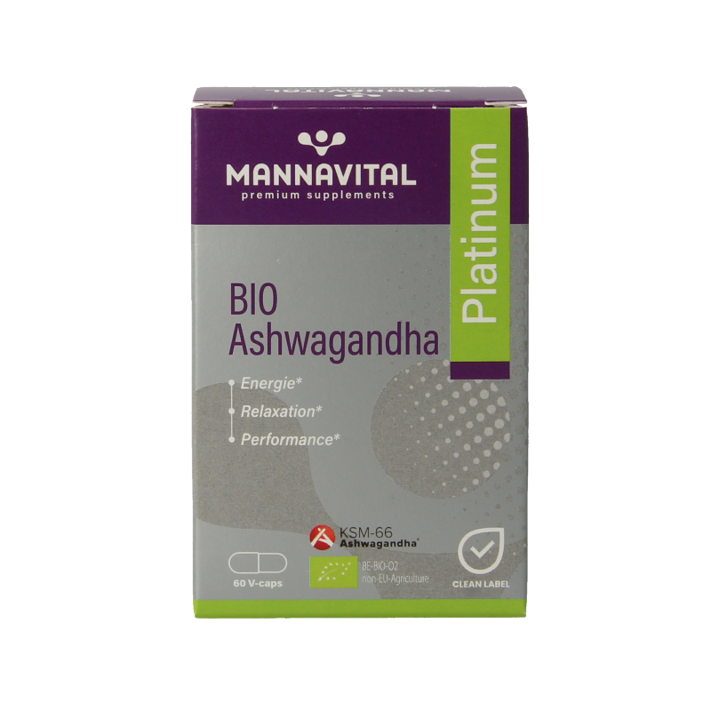 Mannavital Ashwagandha platinum bio - Afbeelding 5