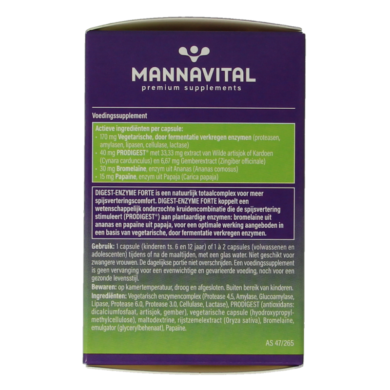 Mannavital Digest enzyme forte - Afbeelding 5