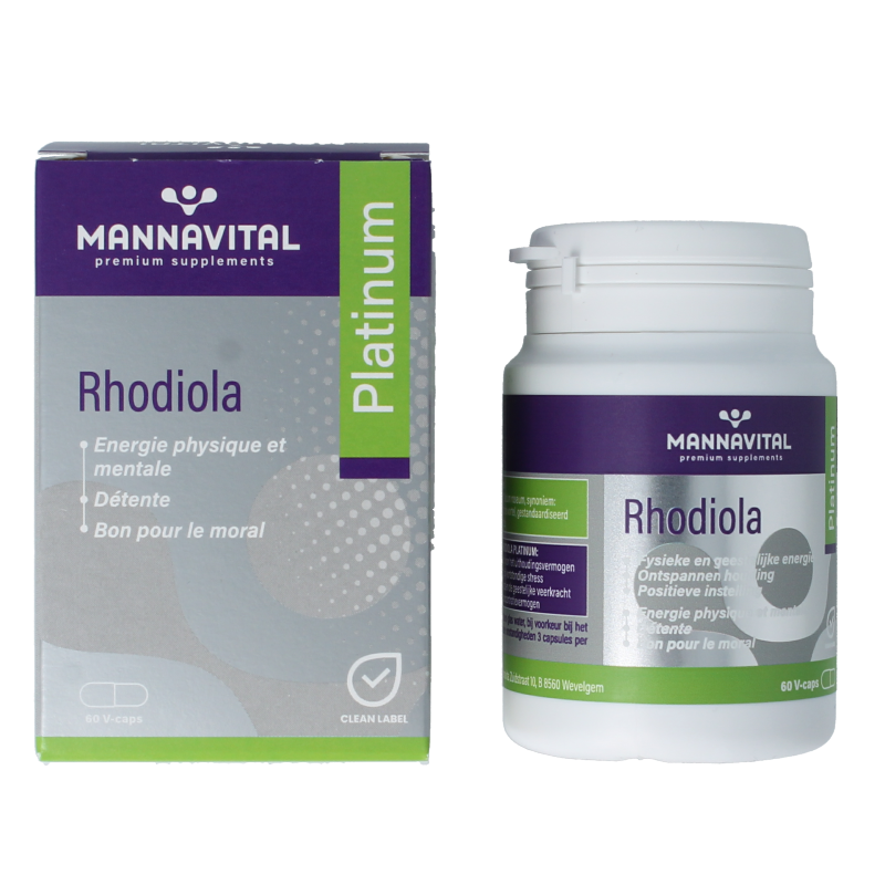 Mannavital Rhodiola platinum - Afbeelding 2