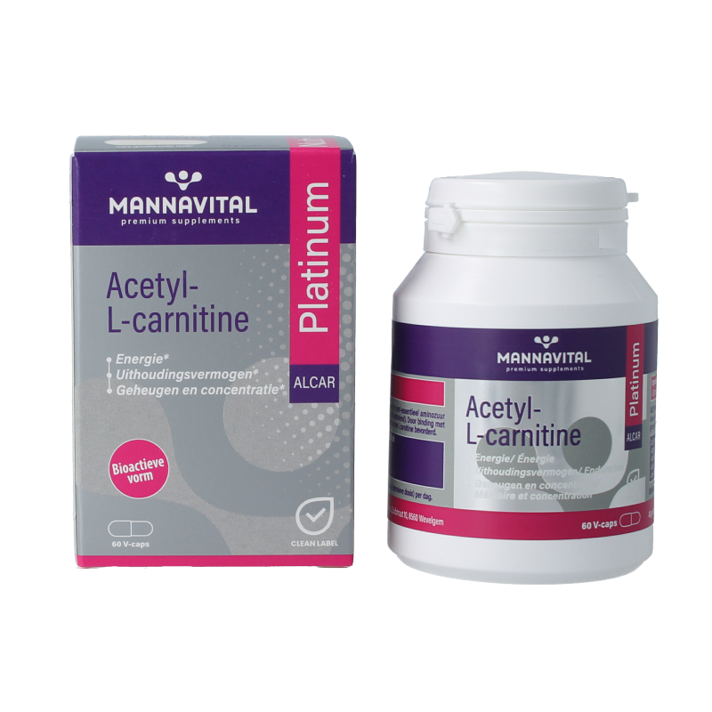 Mannavital Acetyl-L-Carnitine platinum - Afbeelding 2