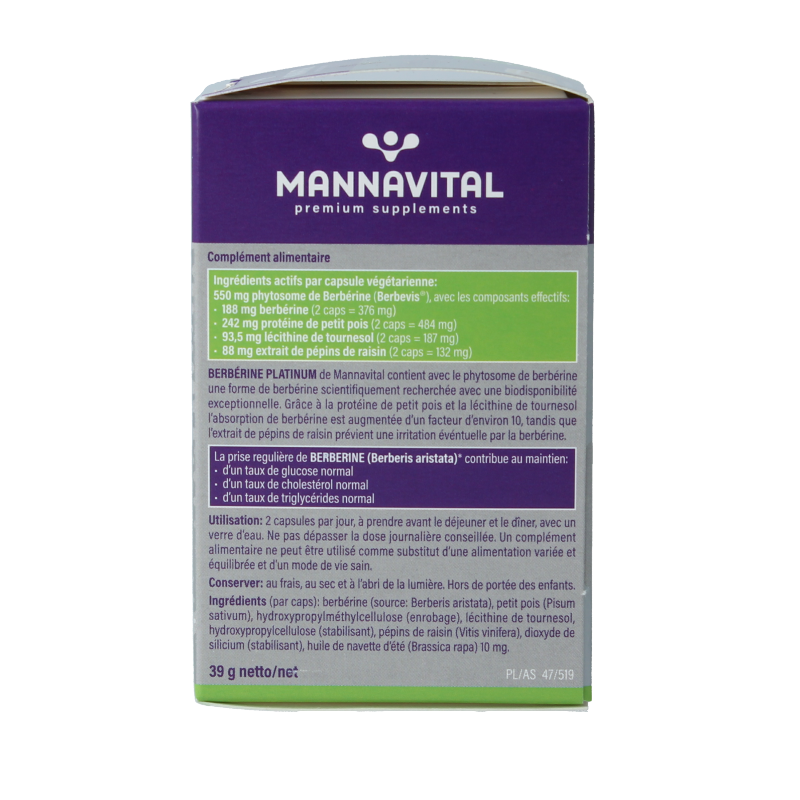 Mannavital Berberine platinum - Afbeelding 3