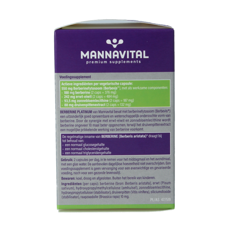 Mannavital Berberine platinum - Afbeelding 6