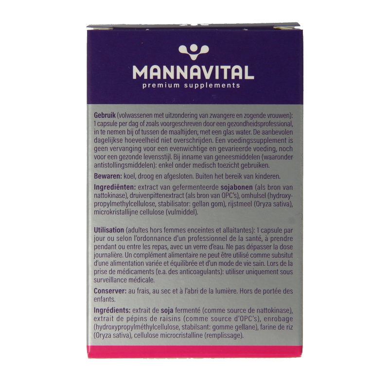 Mannavital Nattokinase platinum - Afbeelding 4