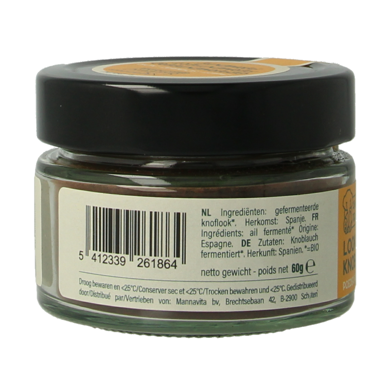 Amanprana Zwarte knoflookpoeder bio - Afbeelding 2