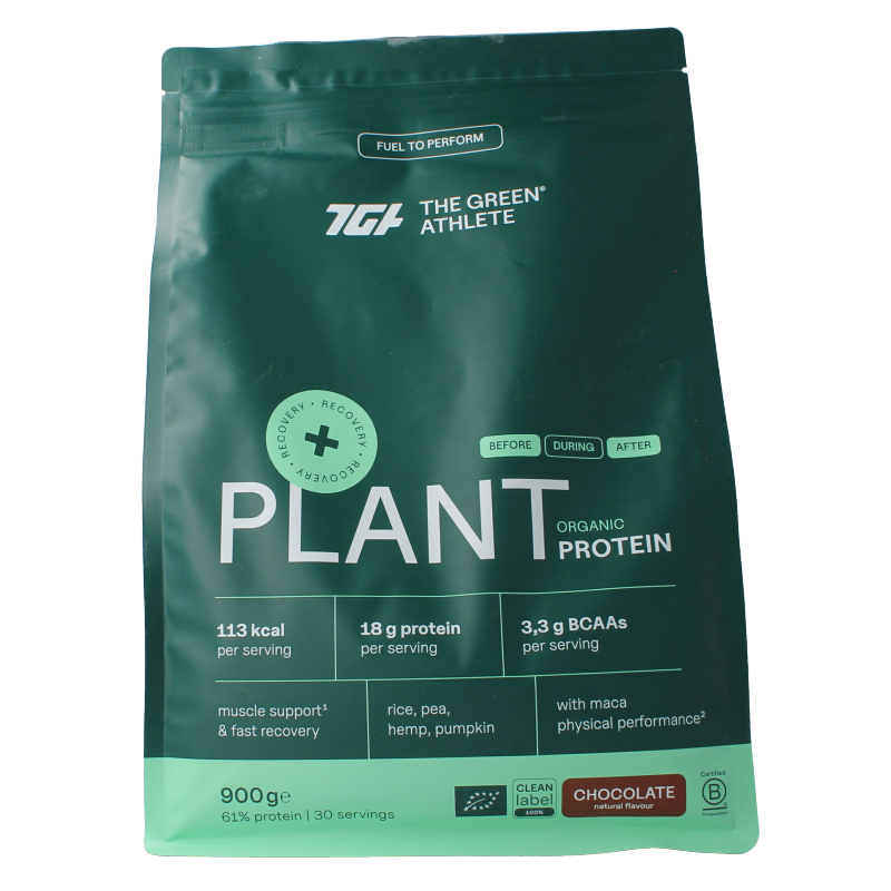 The Green Athlete Plant protein choco bio