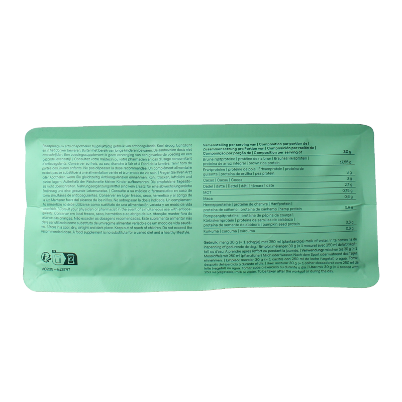 The Green Athlete Plant protein choco bio - Afbeelding 3