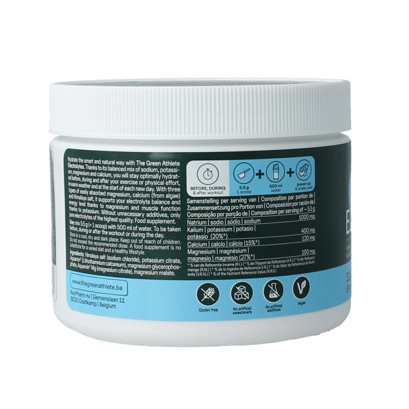 The Green Athlete Electrolytes pure - Afbeelding 2