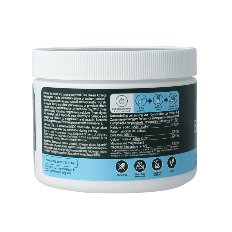 The Green Athlete Electrolytes mango - Afbeelding 2