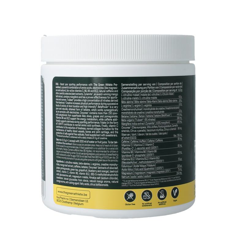 The Green Athlete Pre workout - Afbeelding 2