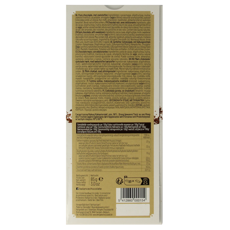 Balance Choco stevia tablet luxury puur - Afbeelding 2