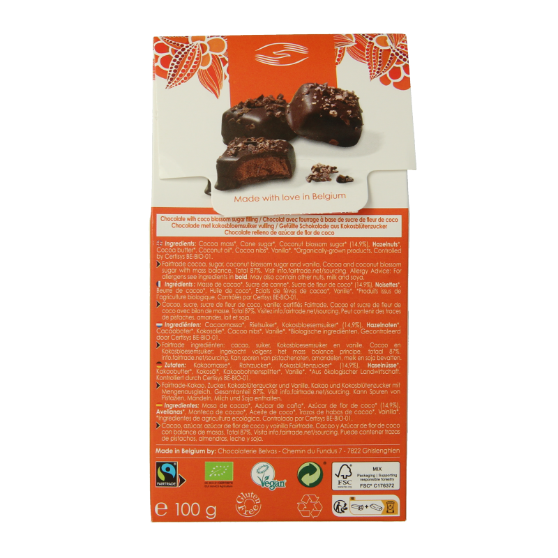 Belvas Brut de noir 82% bio - Afbeelding 3