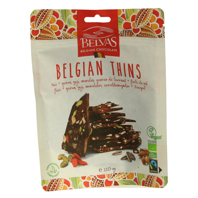 Belvas Thins puur goji amandel bio