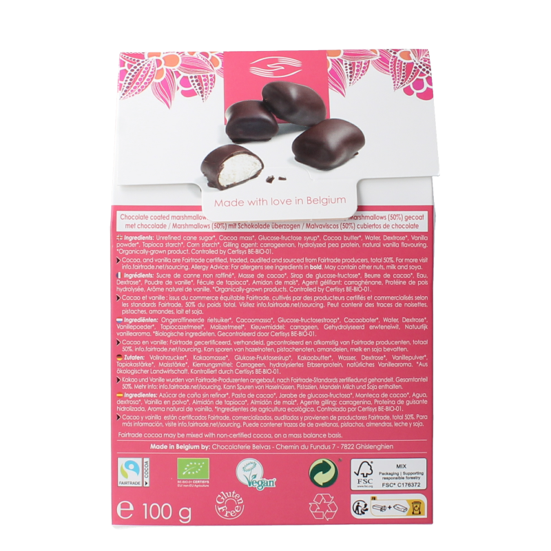 Belvas Marshmallow chocolade bio - Afbeelding 3