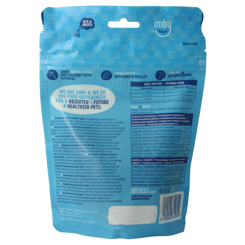 Imby Pet Food Hondensnack dental stick vegan - Afbeelding 2