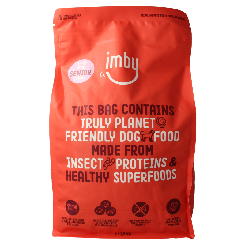 Imby Pet Food Hondenbrokken insecteneiwitten hond senior 8+