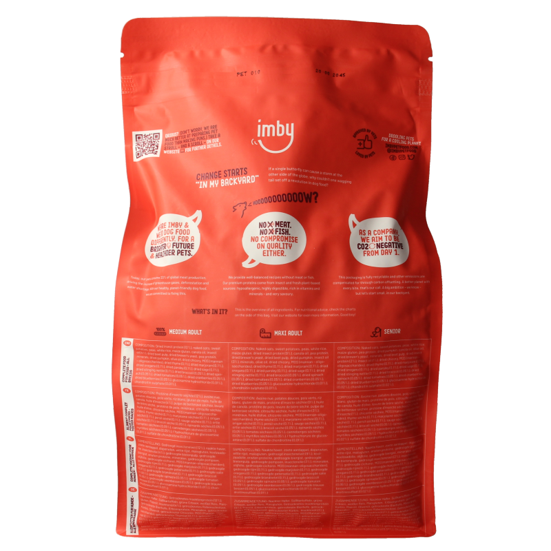Imby Pet Food Hondenbrokken insecteneiwitten hond senior 8+ - Afbeelding 3