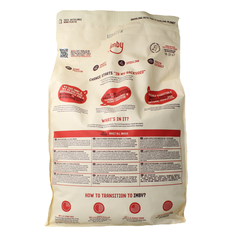 Imby Pet Food Hondenbrokken insecteiwitten gastrointestina - Afbeelding 3