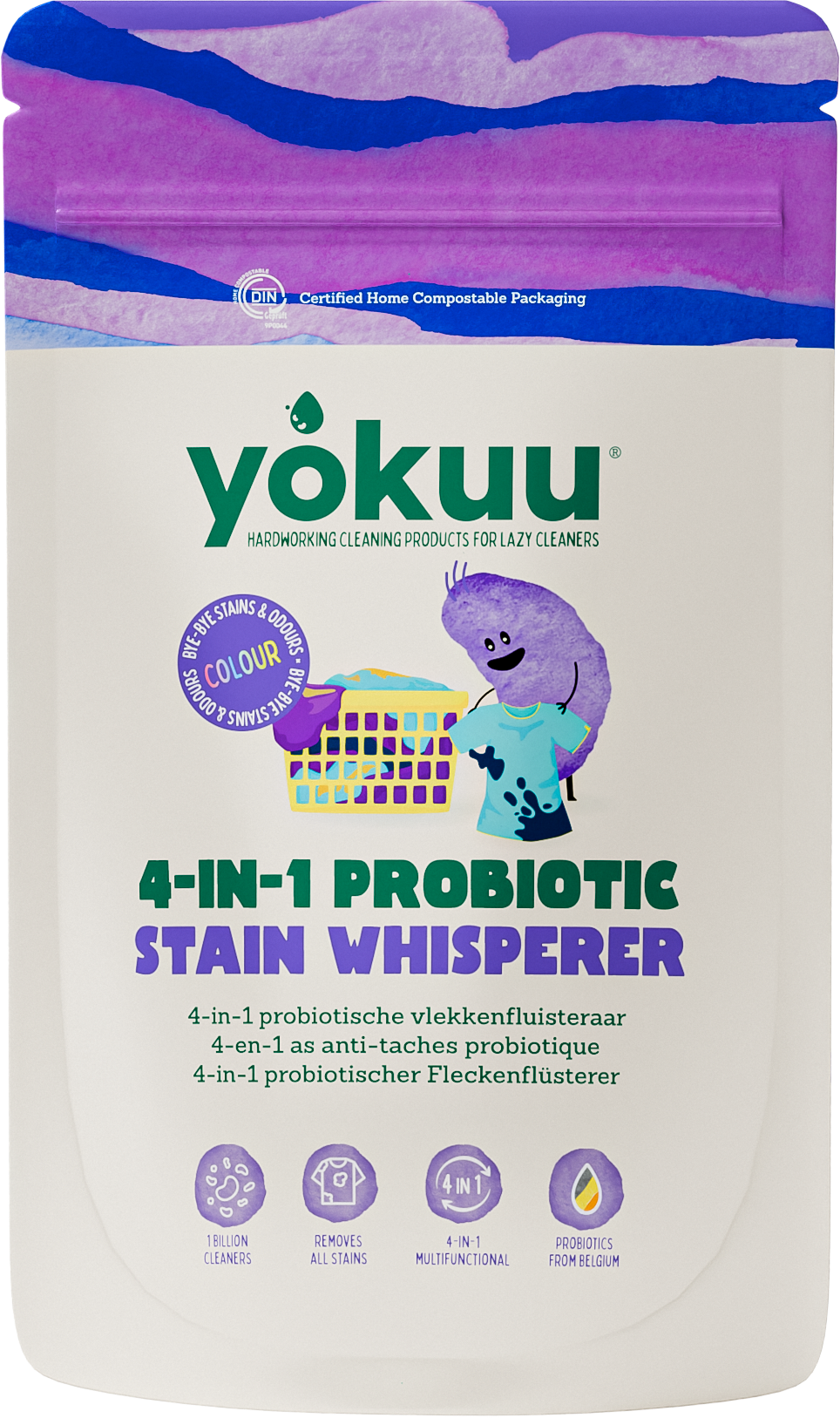 Yokuu 4 in 1 probiotische vlekkenfluisteraar gekl was