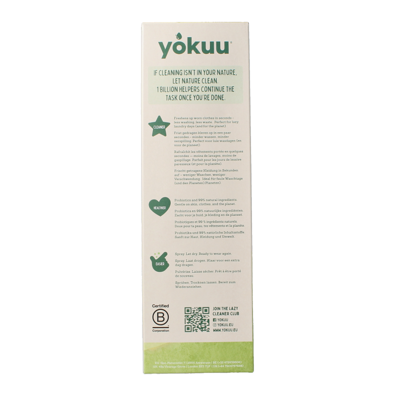 Yokuu Probiotische kledingopfrisser startkit parel+spray - Afbeelding 3