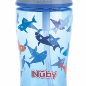 Nuby Flip it beker 360ml blauw 4+ jaar