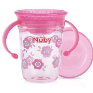 Nuby Wonder cup 240ml roze 6+ maanden