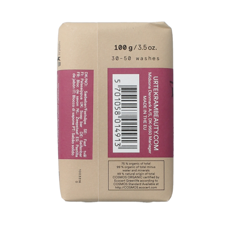 Urtekram Rozen stukje zeep bio - Afbeelding 2