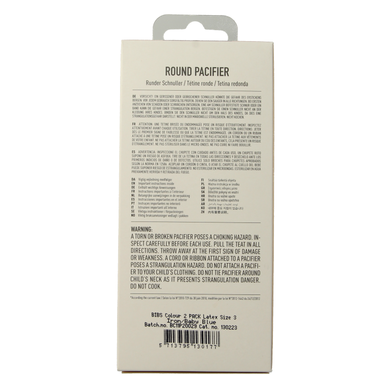 Bibs Fopspeen maat 3 baby blue - Afbeelding 4