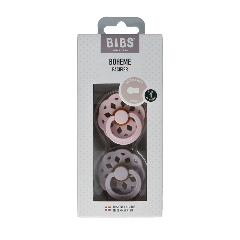 Bibs Fopspeen maat 1 blossom lila