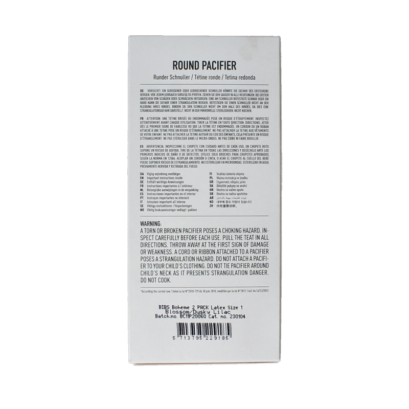 Bibs Fopspeen maat 1 blossom lila - Afbeelding 3