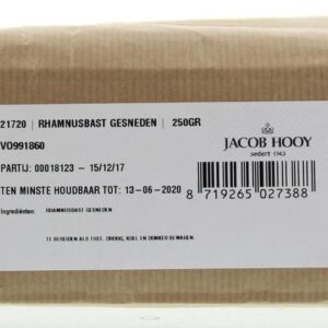 Jacob Hooy Rhamnusbast vuilboombast gesneden