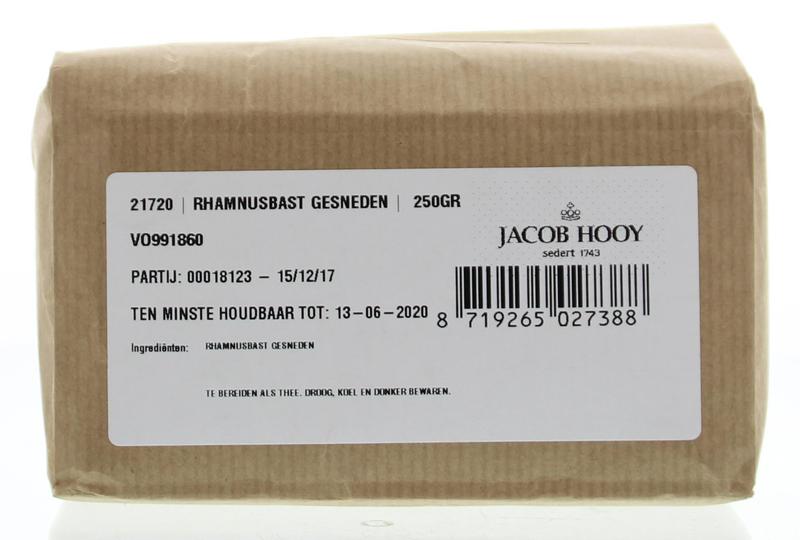 Jacob Hooy Rhamnusbast vuilboombast gesneden