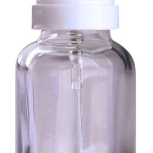 Helios Holland Glazen helder fles met witte verstuiver 30ml