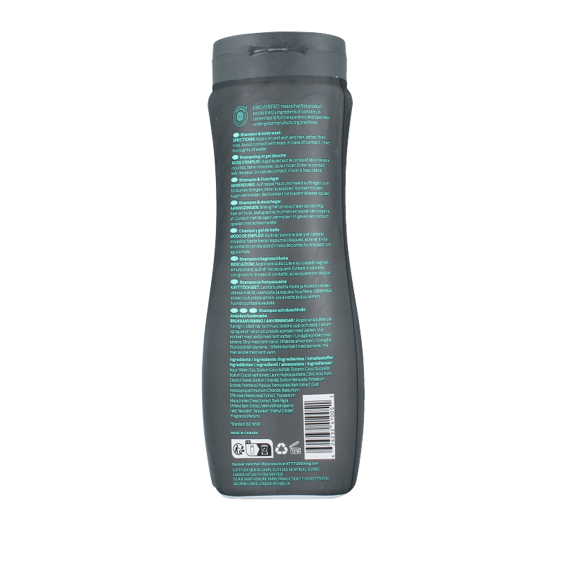 Attitude Shampoo & bodywash 2 in 1 super leaves - Afbeelding 2