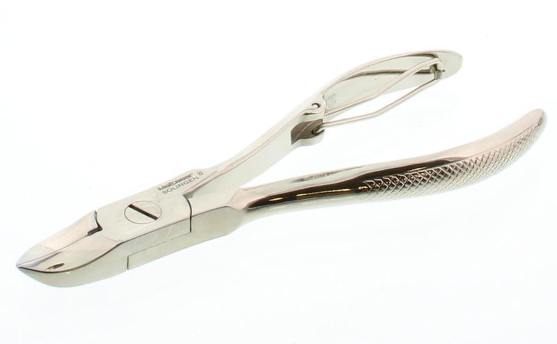 Malteser Nageltang geruite handgreep 12cm nikkel 33