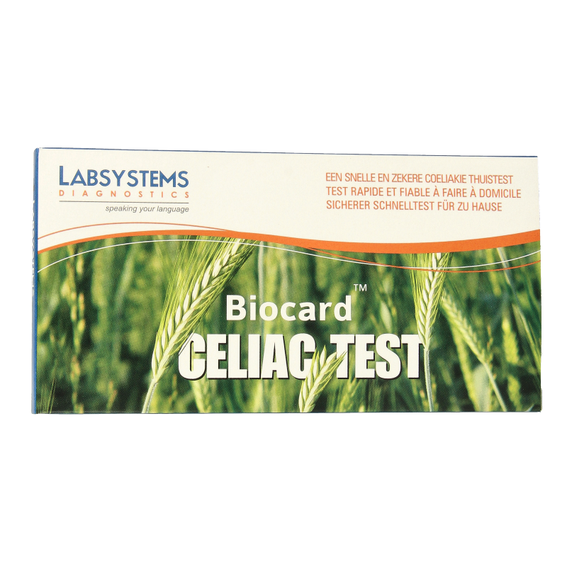 Biocard Coeliakie - gluten overgevoeligheid test