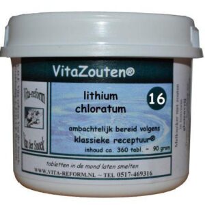 Vitazouten Lithium chloratum VitaZout nr. 16