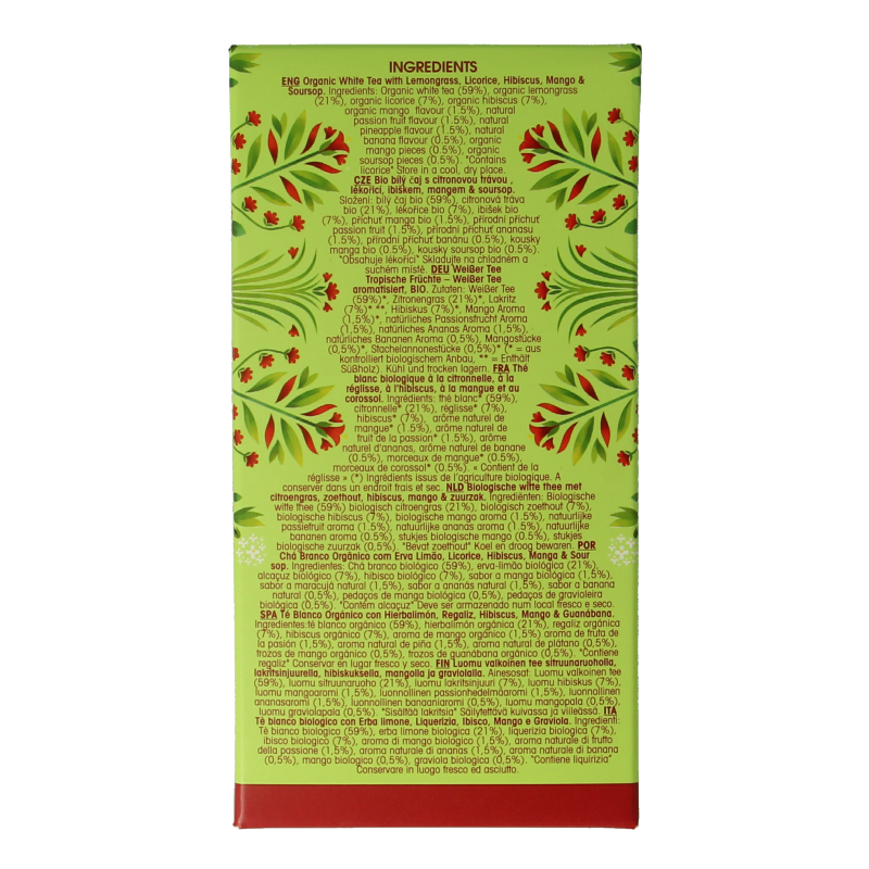English Tea Shop White tea tropical fruits bio - Afbeelding 4