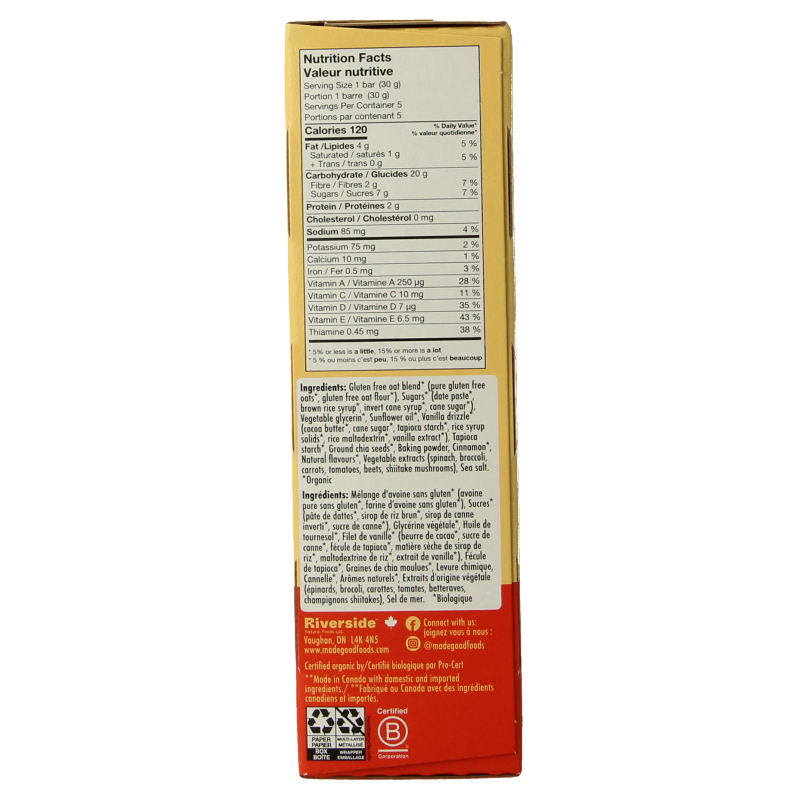 Made Good Morning bar cinnamon bun bio - Afbeelding 5